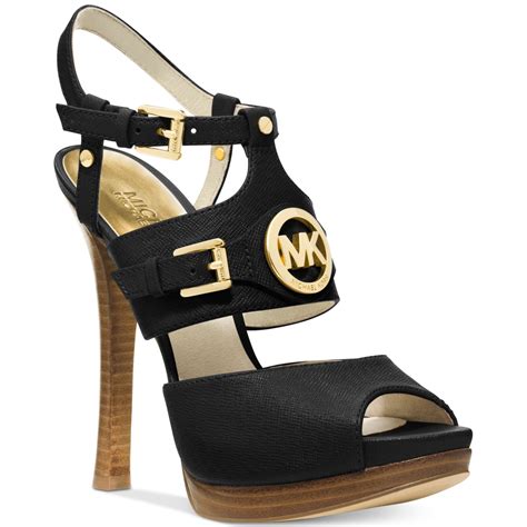 michael kors berkley sandal black|Michael Kors mackenzie platform sandals.